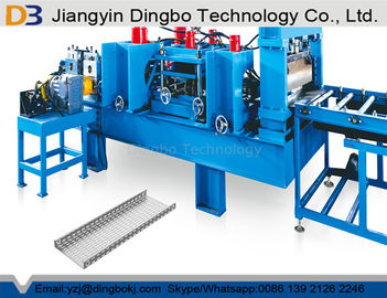 Automatic Adjustment Size Cable Tray Roll Forming Machine For 100 - 800mm Width Profiles