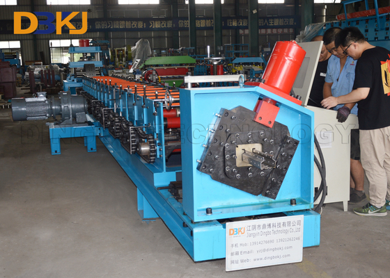 Main Power 22KW Upright Metal Roll Forming Machine For Rack Shelf Construction Decorations